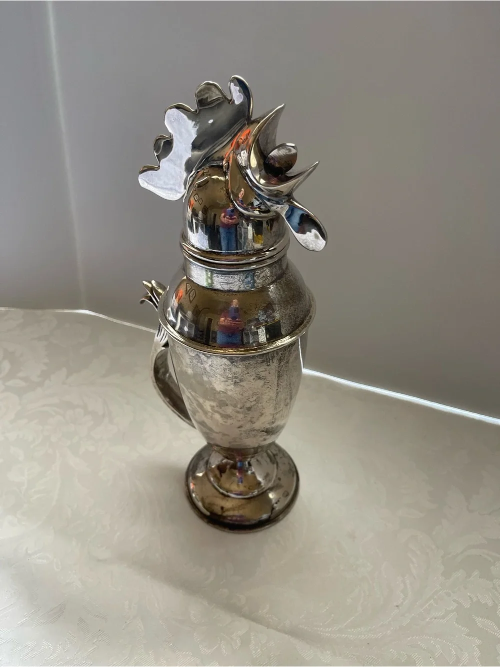 Vintage Restoration Hardware Rooster Cocktail Shaker